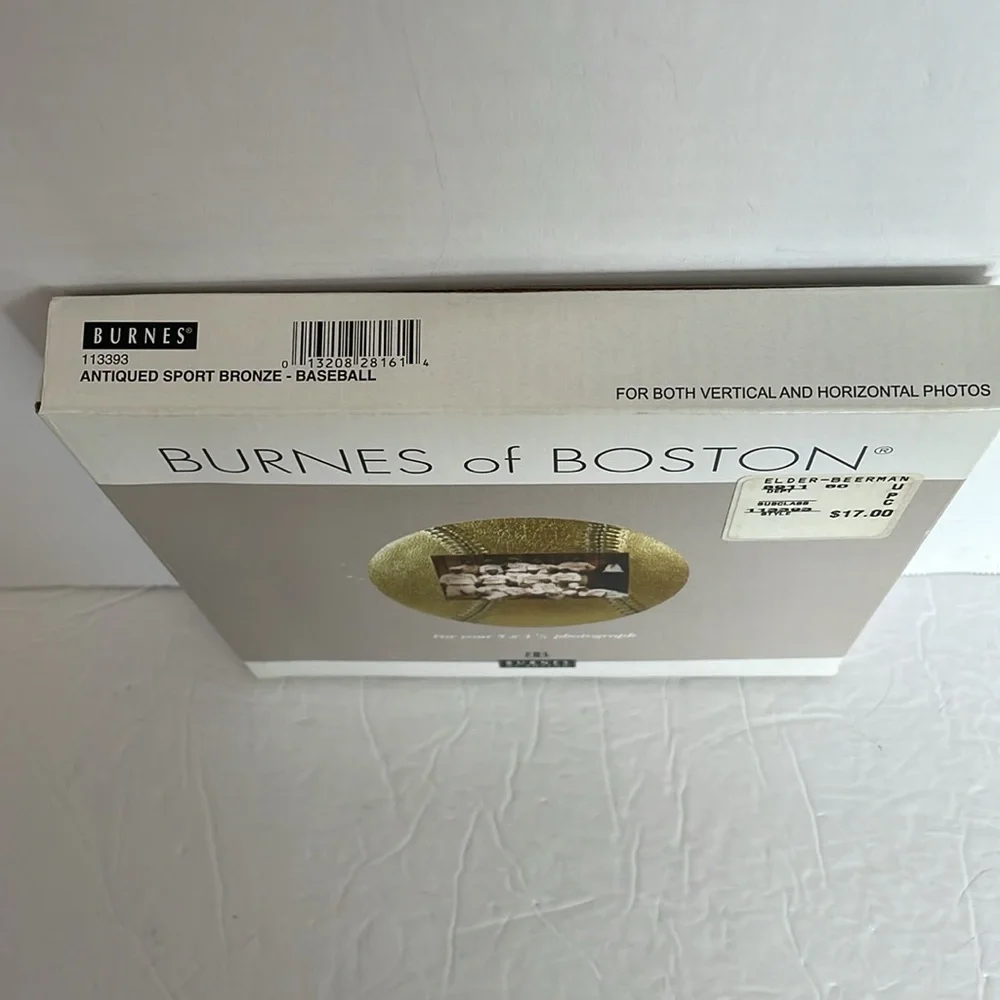 Burnes of Boston baseball photo frame NWT